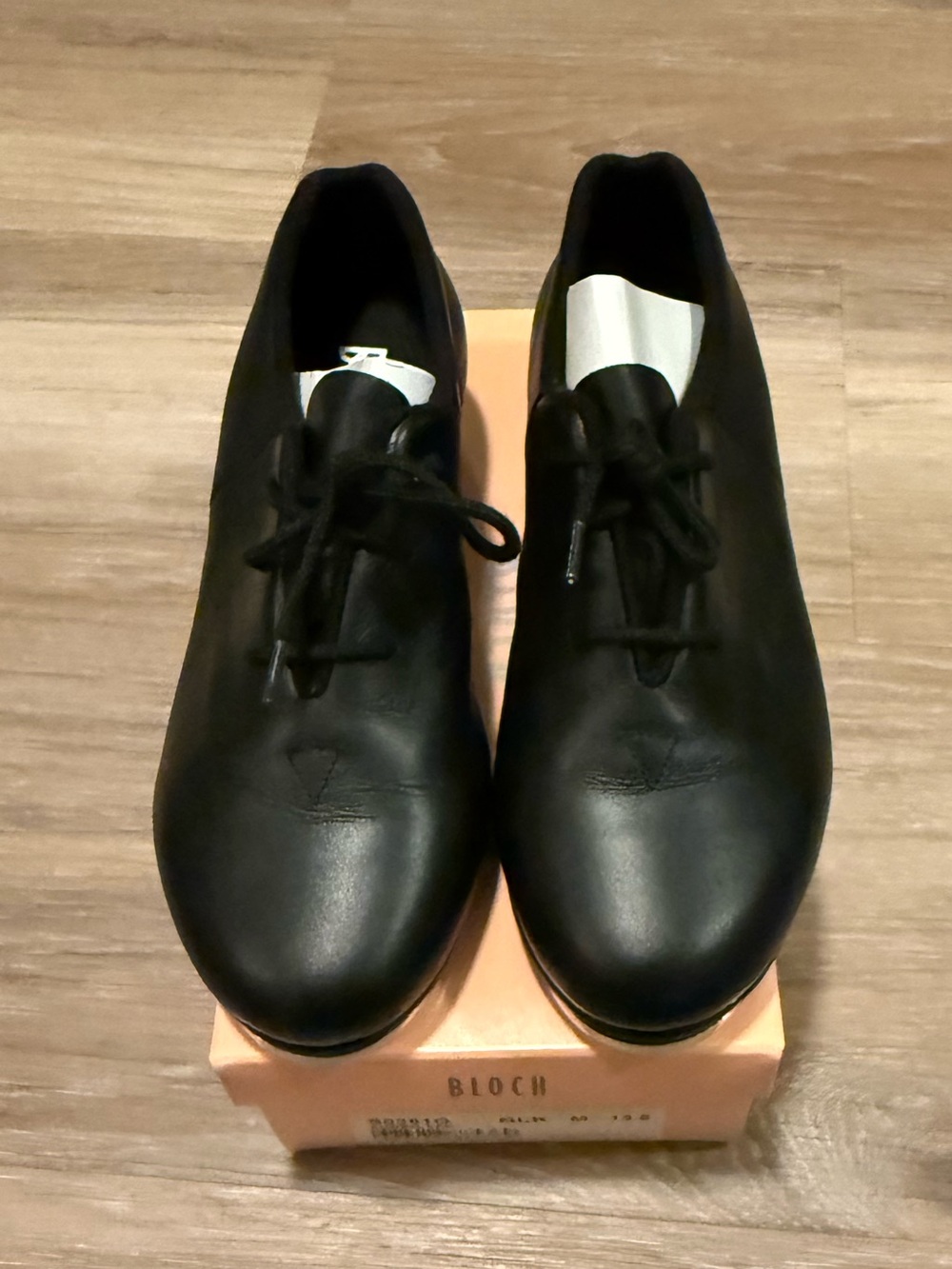 Bloch | Girl’s Black Leather Lace-Up Audeo Tap Shoes Worn Once
